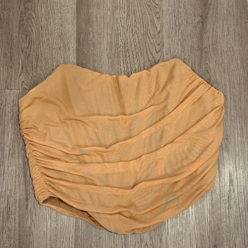Ruched Tan corset